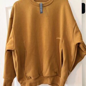 lululemon athletica Men's Mustard Gold Crewneck Sweater